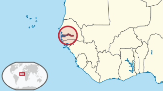 Karte Gambia